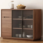 Modern Wood Buffet with Spacious Storage Cabinets