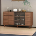 Modern Wood Buffet with Spacious Storage Cabinets