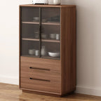 Modern Wood Buffet with Spacious Storage Cabinets