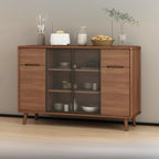 Modern Wood Buffet with Spacious Storage Cabinets