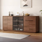 Modern Wood Buffet with Spacious Storage Cabinets