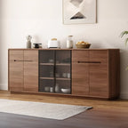 Modern Wood Buffet with Spacious Storage Cabinets