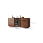 Modern Wood Buffet with Spacious Storage Cabinets