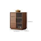 Modern Wood Buffet with Spacious Storage Cabinets