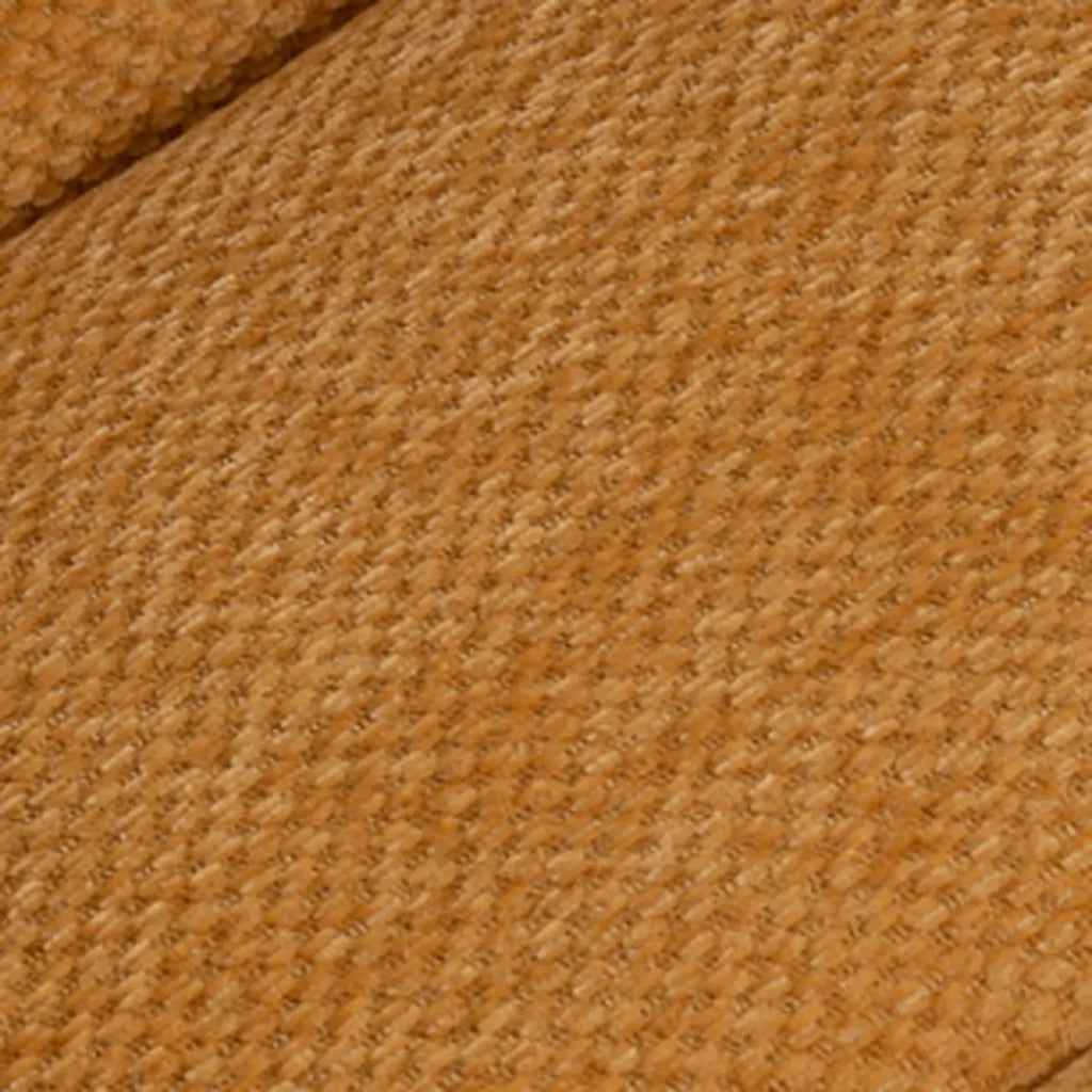 Yellow Trufted Chenille Fabric Swivel Accent Chair