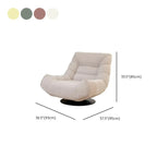 Yellow Trufted Chenille Fabric Swivel Accent Chair