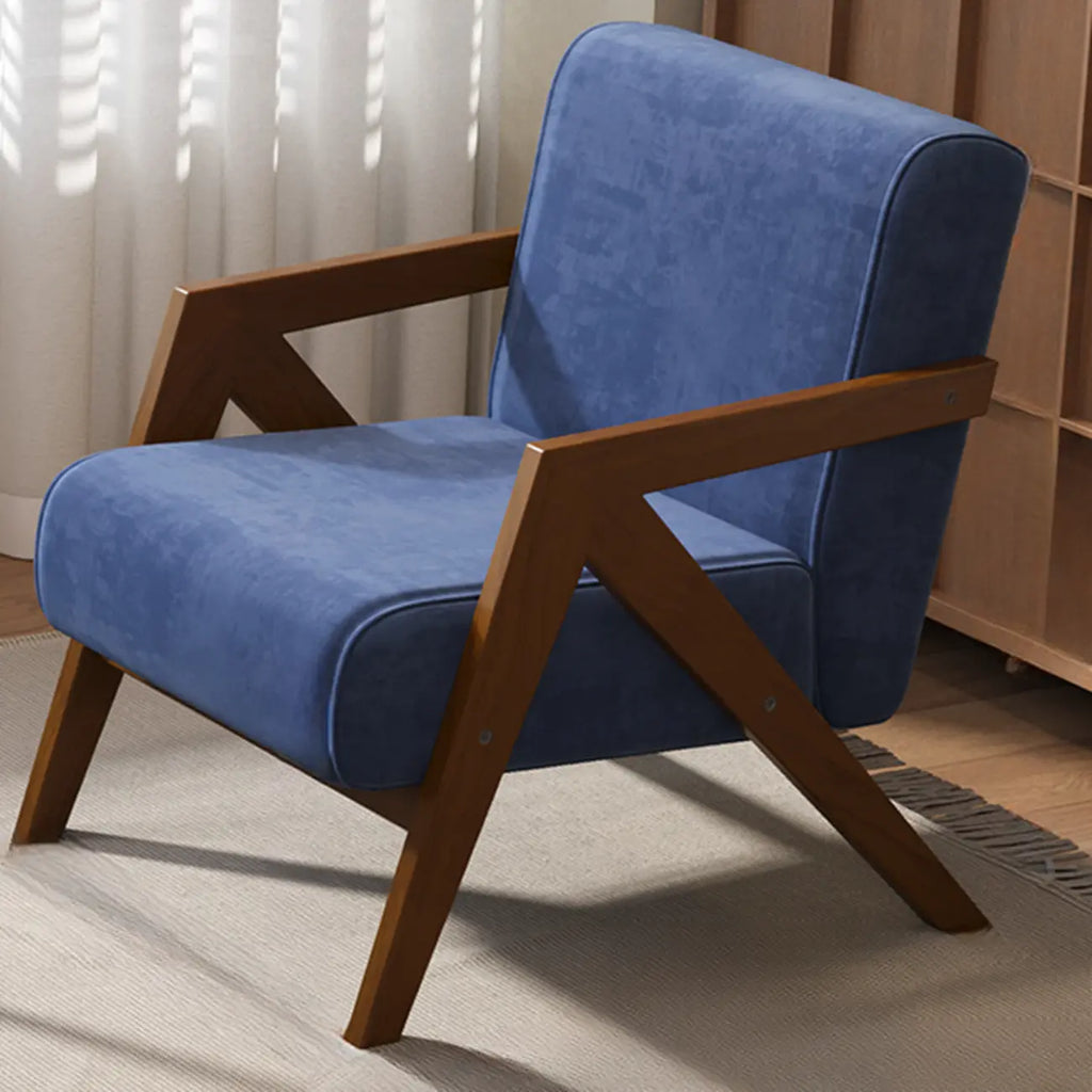 Arm Chair Linen Faux Leather Living Room