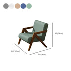 Arm Chair Linen Faux Leather Living Room