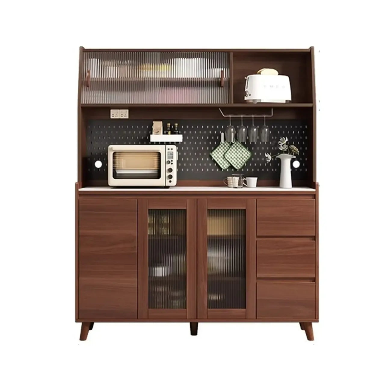 Modern Slab Stone Countertop Kitchen Sideboard