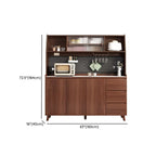 Modern Slab Stone Countertop Kitchen Sideboard