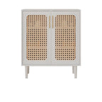 Modern Ink Wood Slab Buffet with Adjustable Shelving