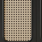 Modern Ink Wood Slab Buffet with Adjustable Shelving