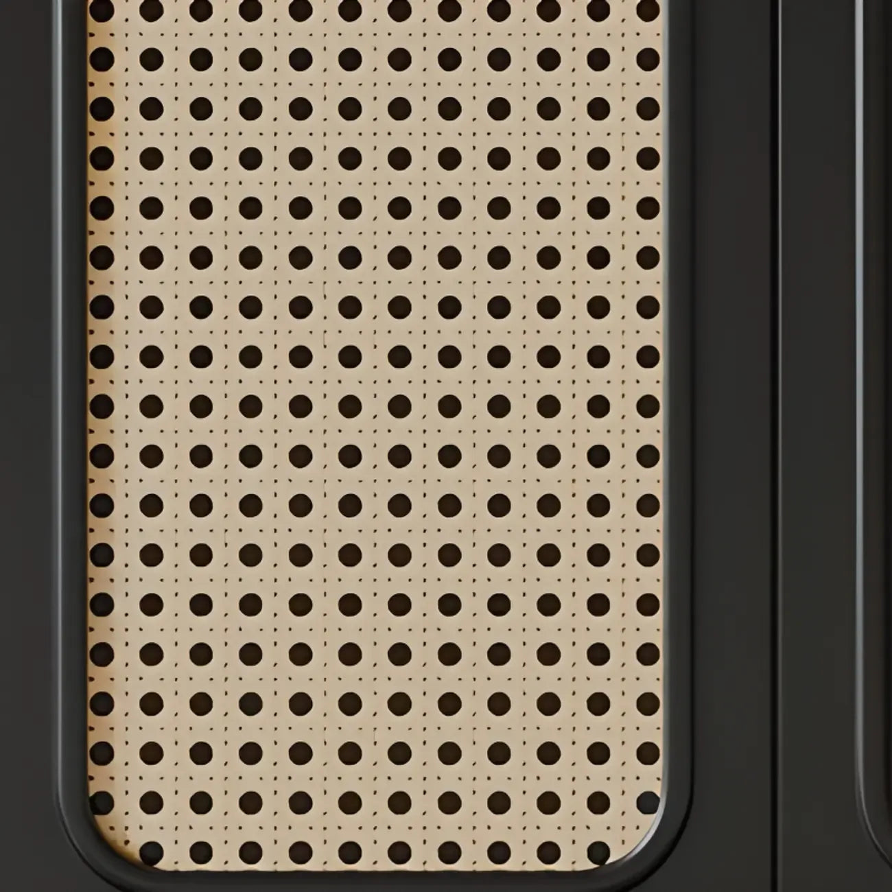 Modern Ink Wood Slab Buffet with Adjustable Shelving