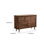 Mid-Century Walnut Wood Dresser Set with Ample Storage