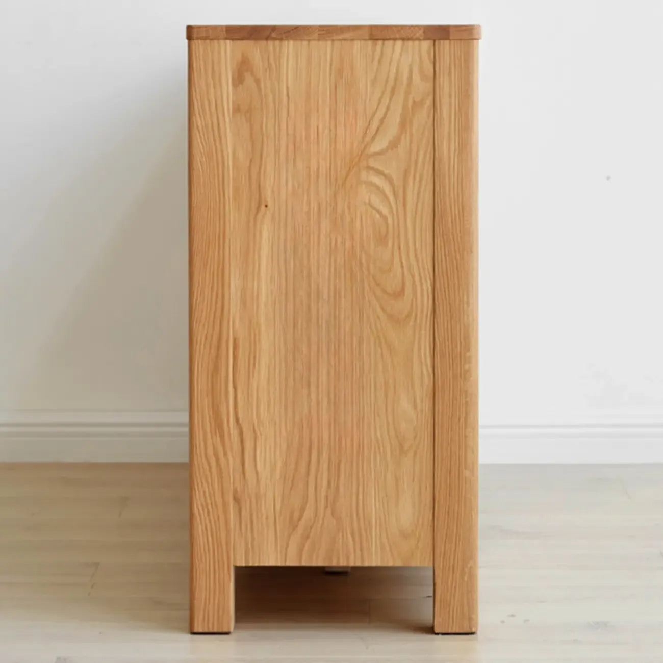 Modern Wood Sideboard with Shelves and Drawers