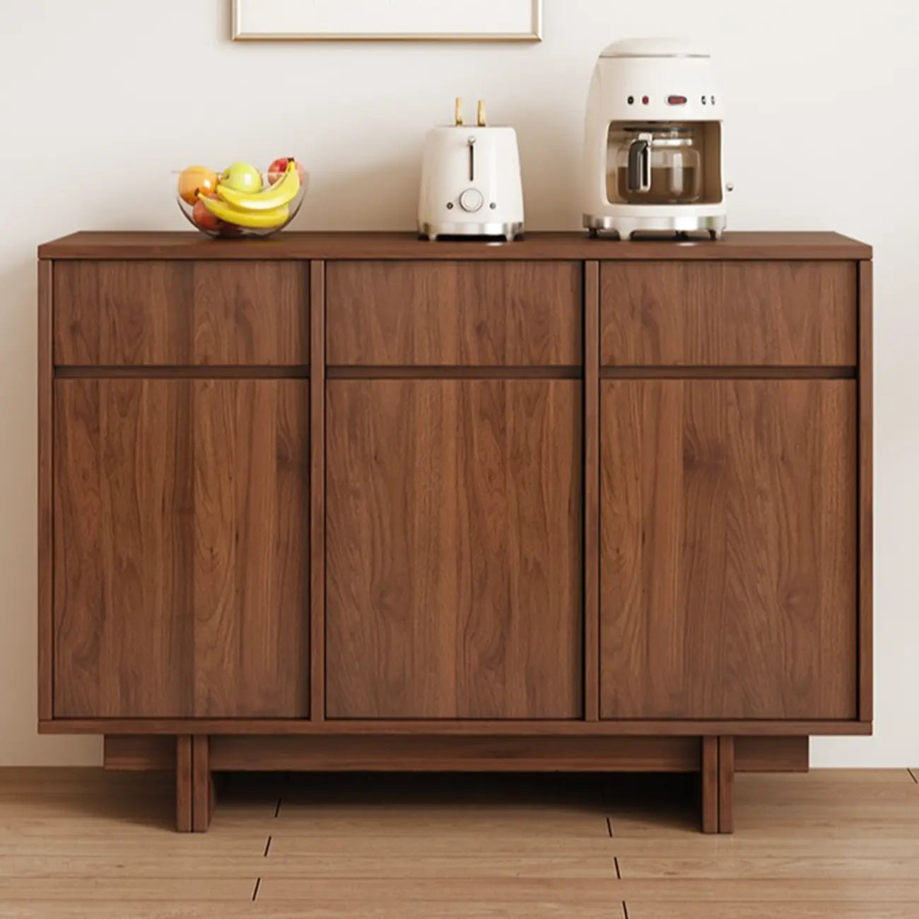 Modern Wood Sideboard with Adjustable Storage