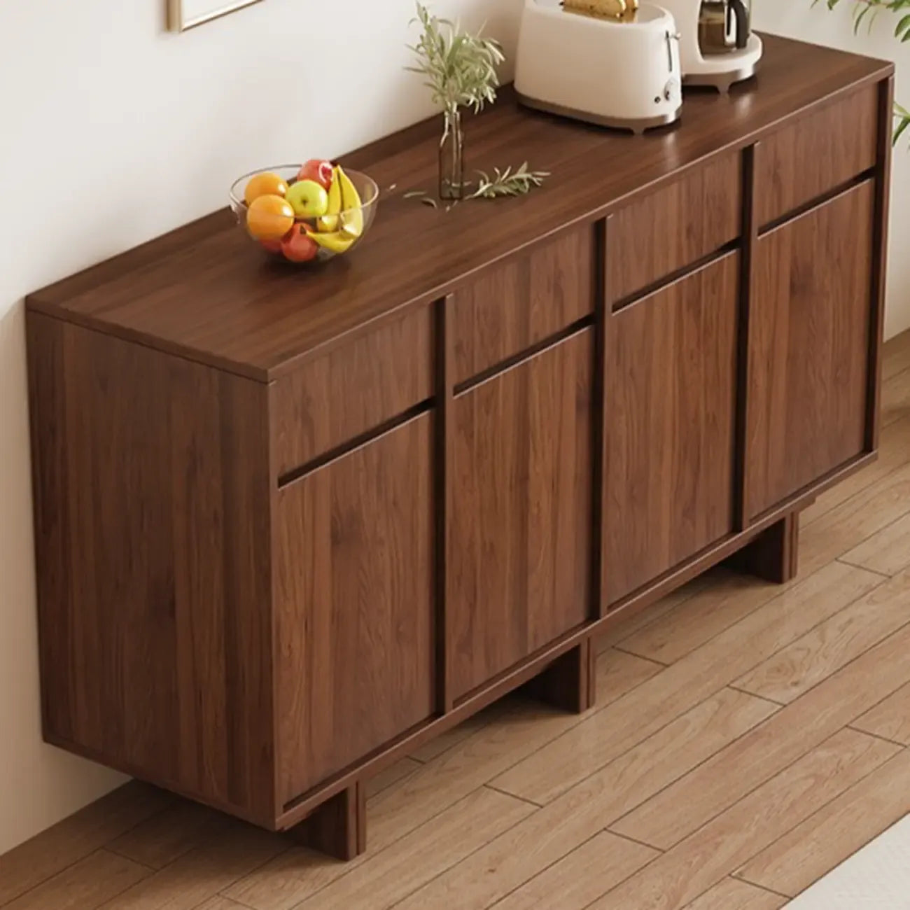 Modern Wood Sideboard with Adjustable Storage