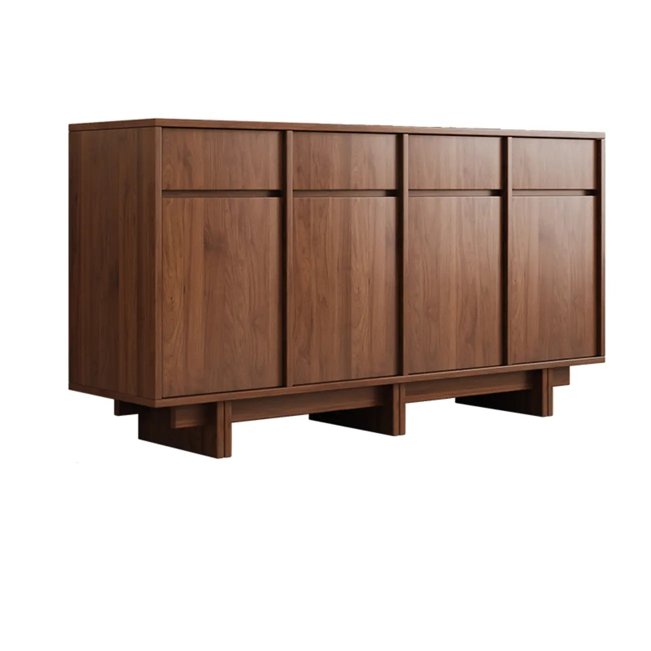 Modern Wood Sideboard with Adjustable Storage
