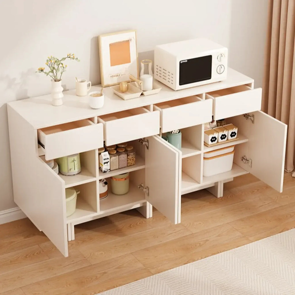 Modern Wood Sideboard with Adjustable Storage