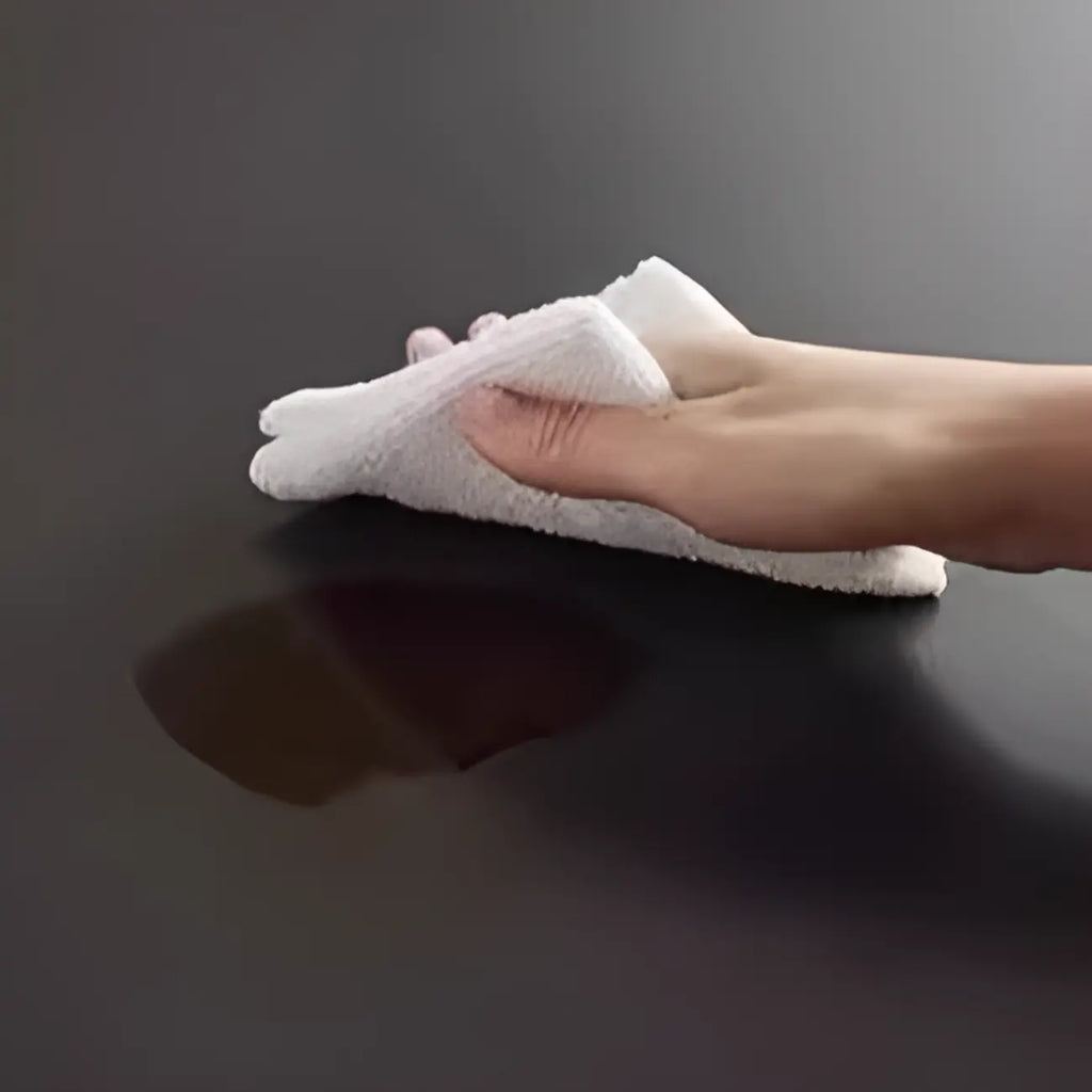 Modern Round Pedestal Dining Table with Slate Top