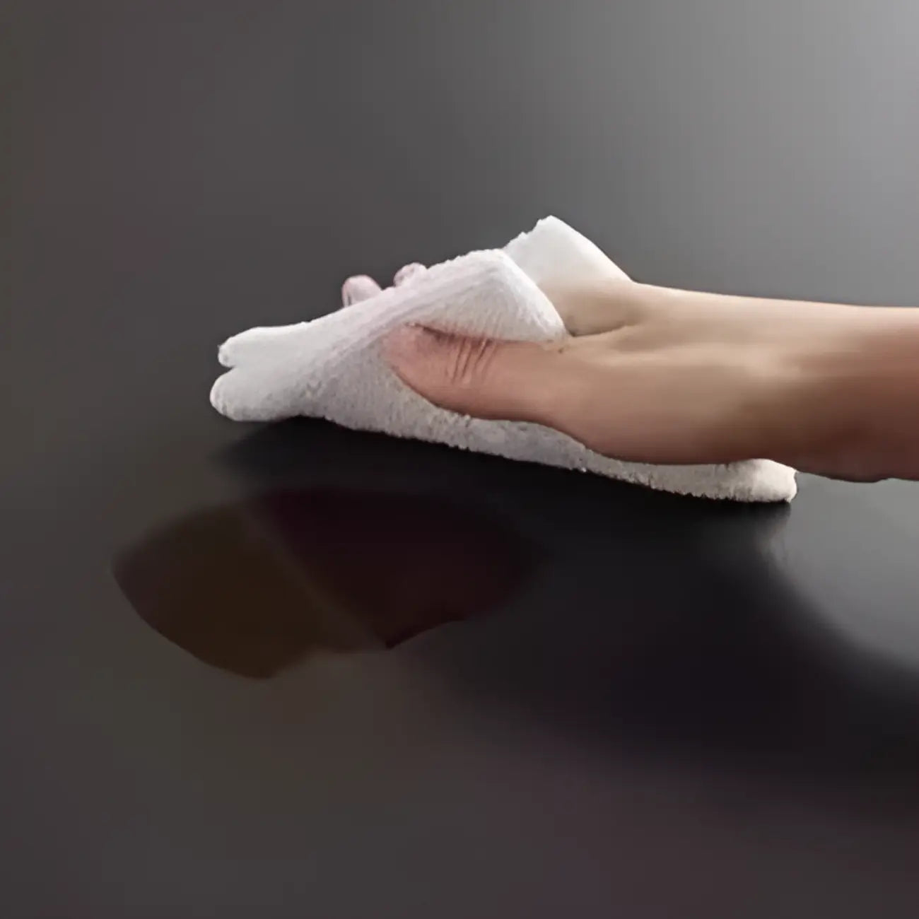 Modern Round Pedestal Dining Table with Slate Top