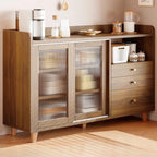 Modern Slab Sideboard with Drawers Cabinets