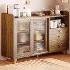 Modern Slab Sideboard with Drawers Cabinets