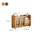 Modern Slab Sideboard with Drawers Cabinets