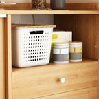Modern Wood Narrow Sideboard with Sliding Doors