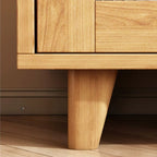 Modern Wood Narrow Sideboard with Sliding Doors