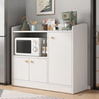 Modern Wood Narrow Sideboard with Sliding Doors