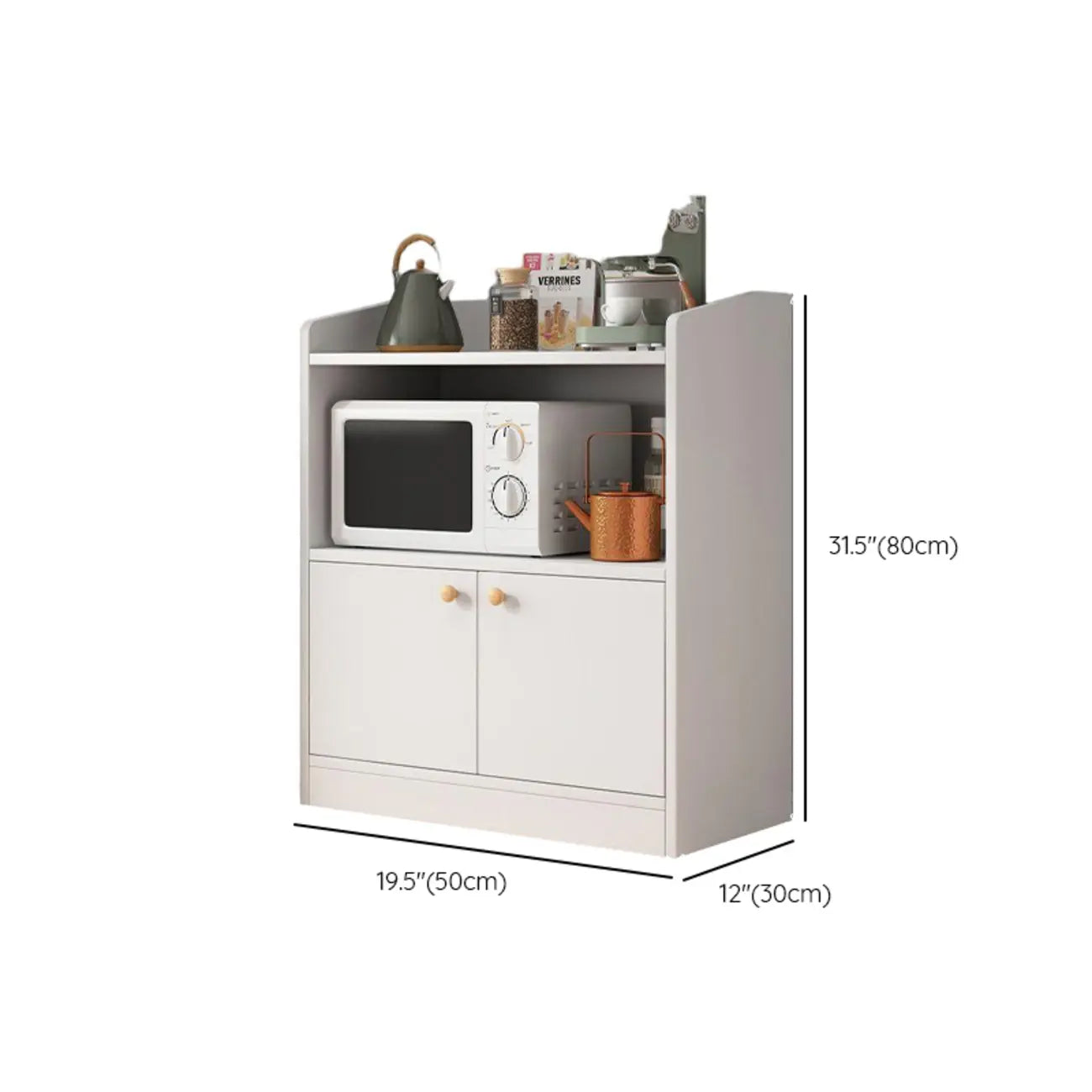Modern Wood Narrow Sideboard with Sliding Doors