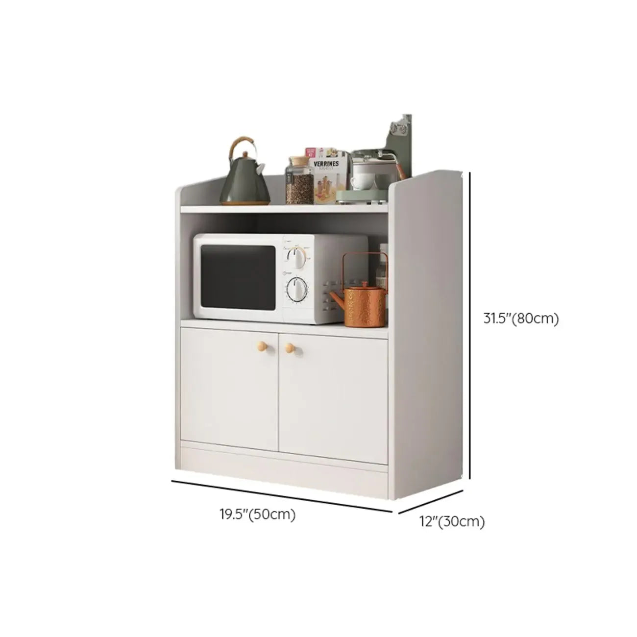 Modern Wood Narrow Sideboard with Sliding Doors