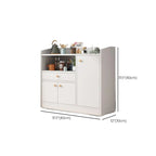 Modern Wood Narrow Sideboard with Sliding Doors
