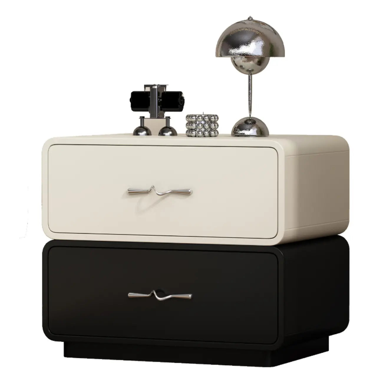 Modern Wooden Nightstand with Drawer Storage