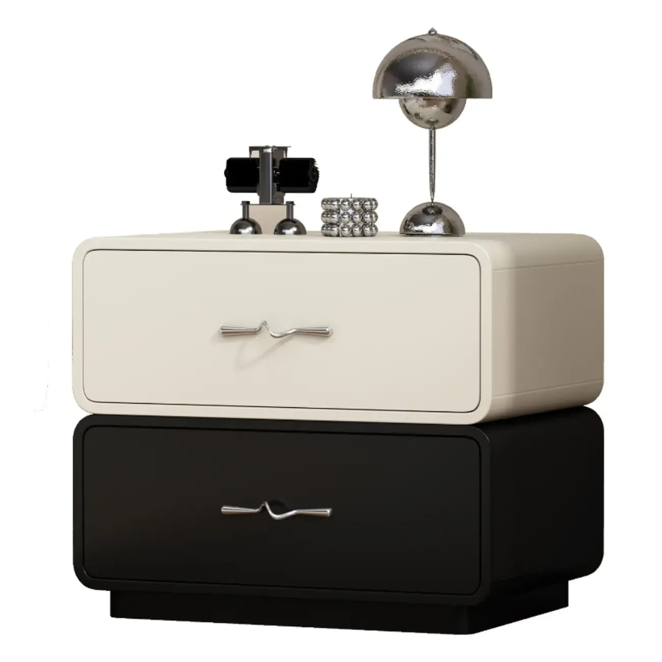 Modern Wooden Nightstand with Drawer Storage