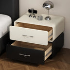 Modern Wooden Nightstand with Drawer Storage