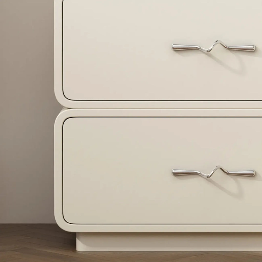 Modern Wooden Nightstand with Drawer Storage