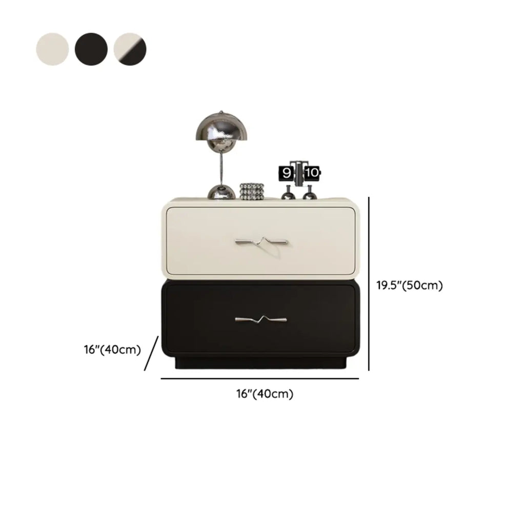 Modern Wooden Nightstand with Drawer Storage