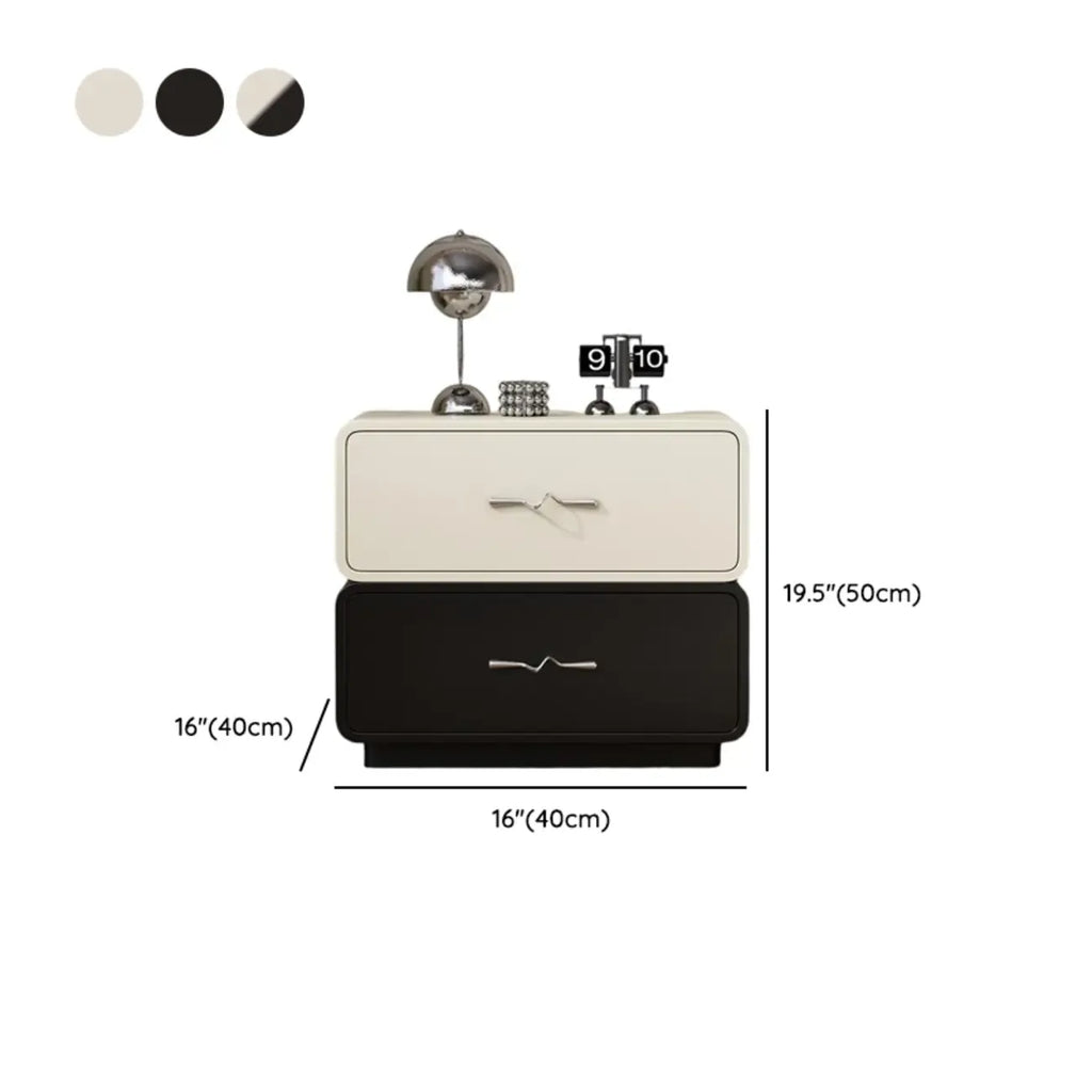 Modern Wooden Nightstand with Drawer Storage