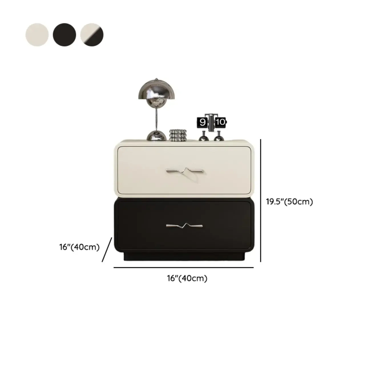 Modern Wooden Nightstand with Drawer Storage