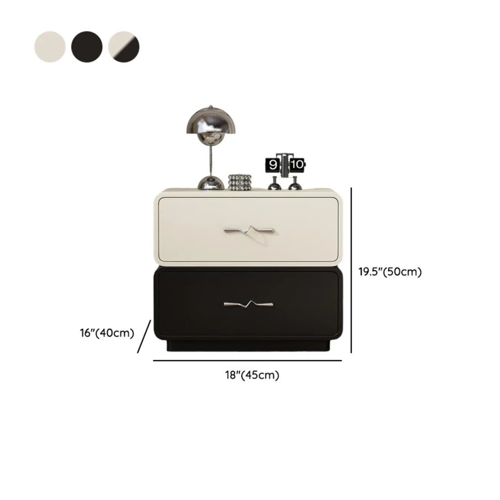 Modern Wooden Nightstand with Drawer Storage
