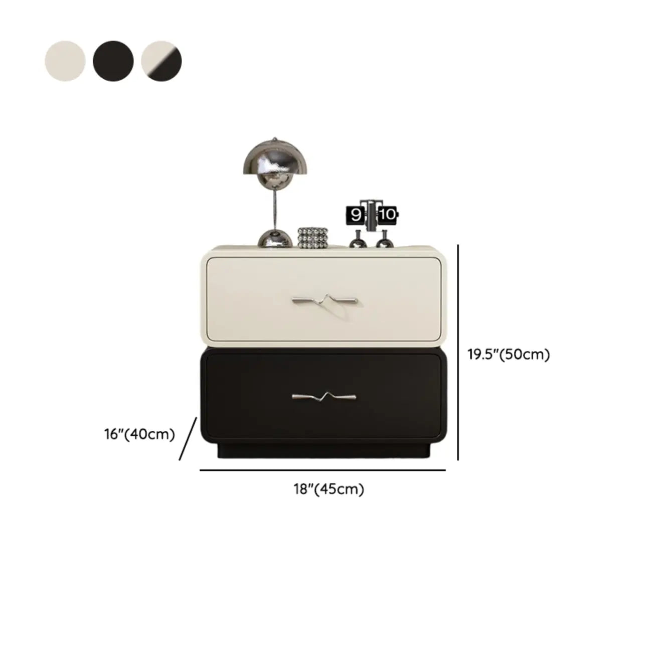 Modern Wooden Nightstand with Drawer Storage