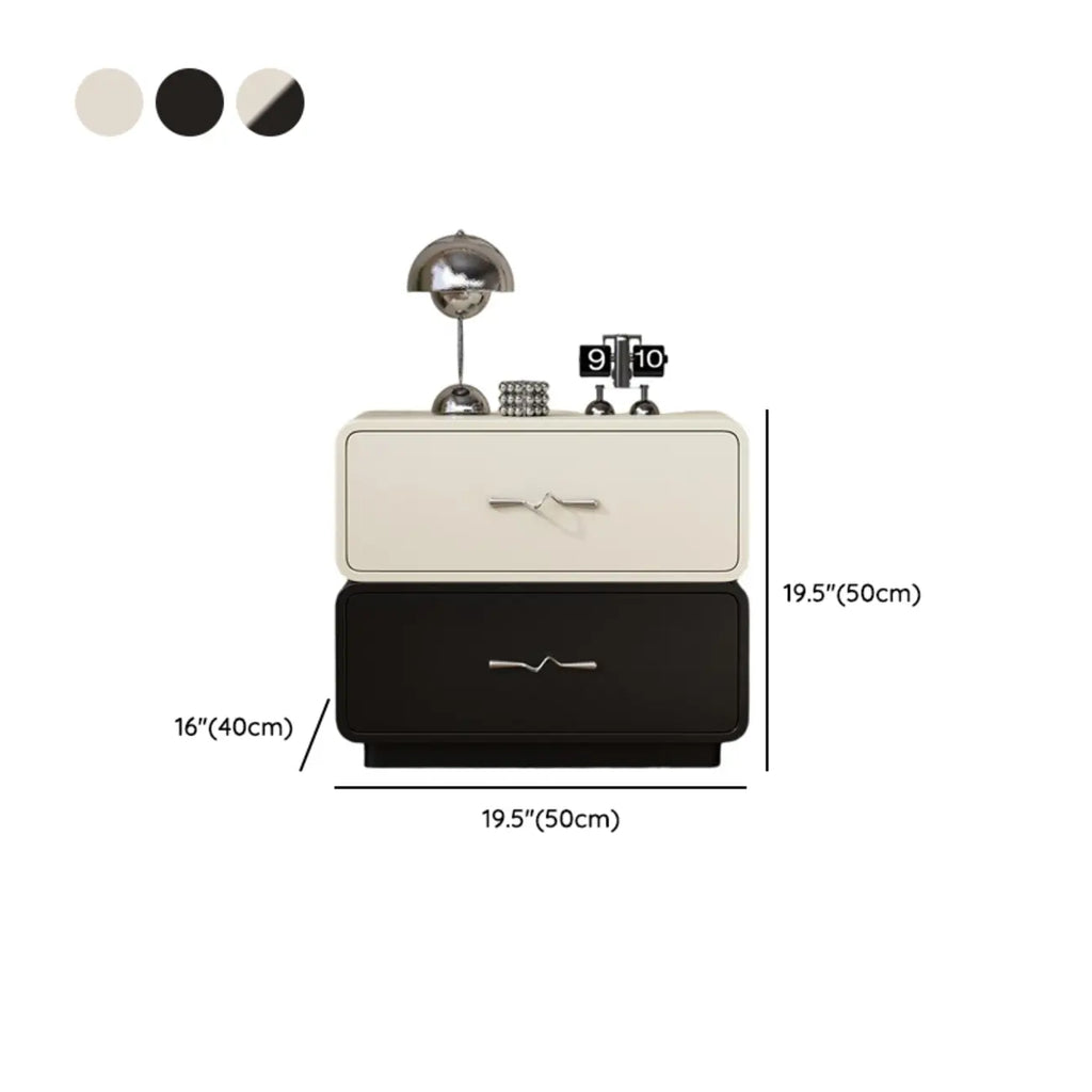 Modern Wooden Nightstand with Drawer Storage