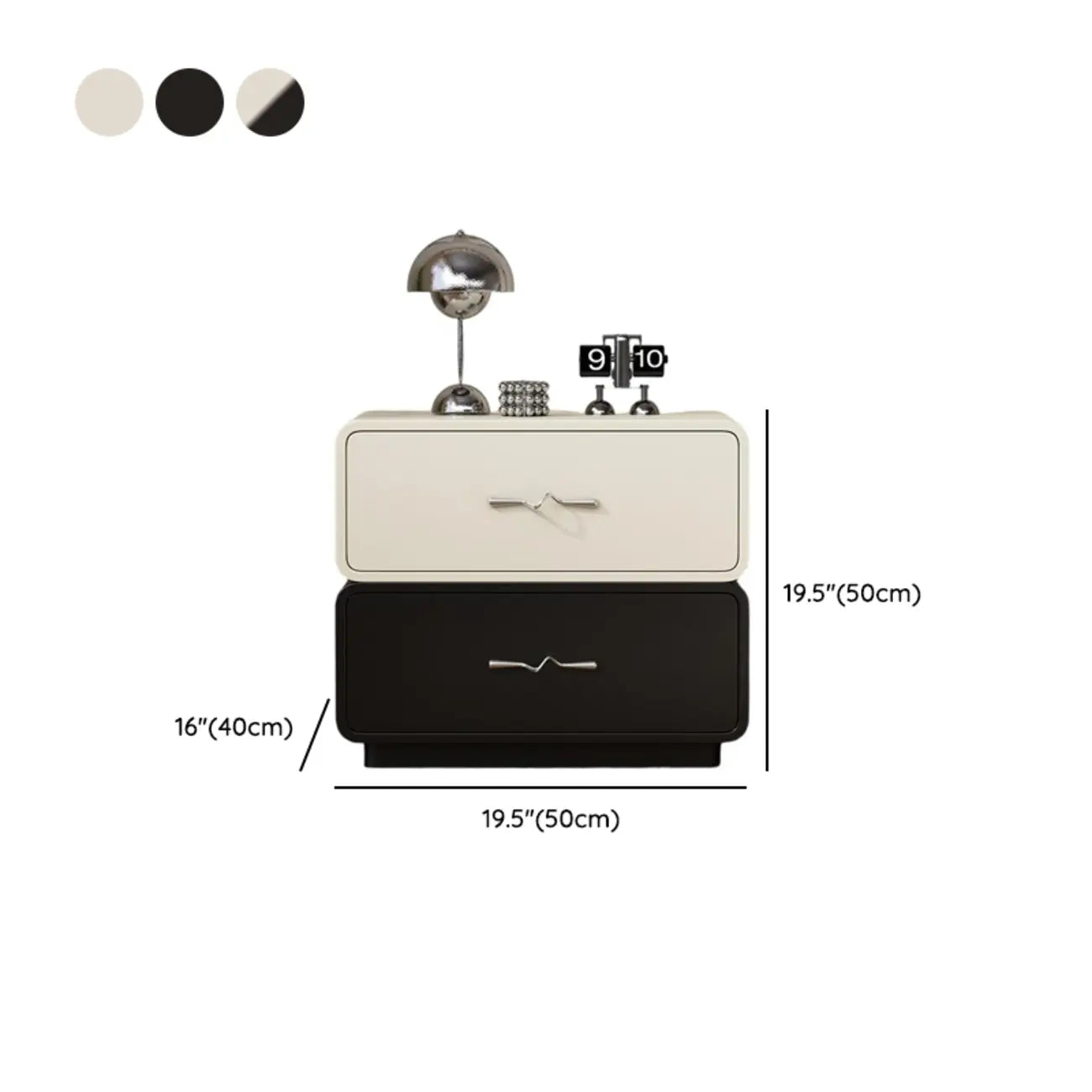 Modern Wooden Nightstand with Drawer Storage
