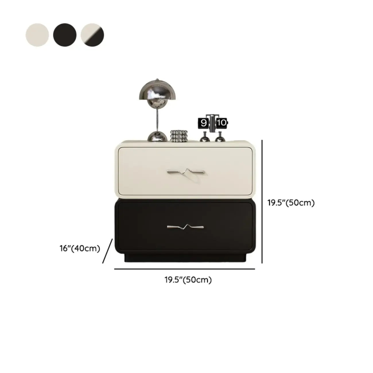 Modern Wooden Nightstand with Drawer Storage