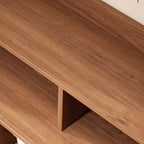 Modern Wood Sideboard with Sliding Doors & Drawers