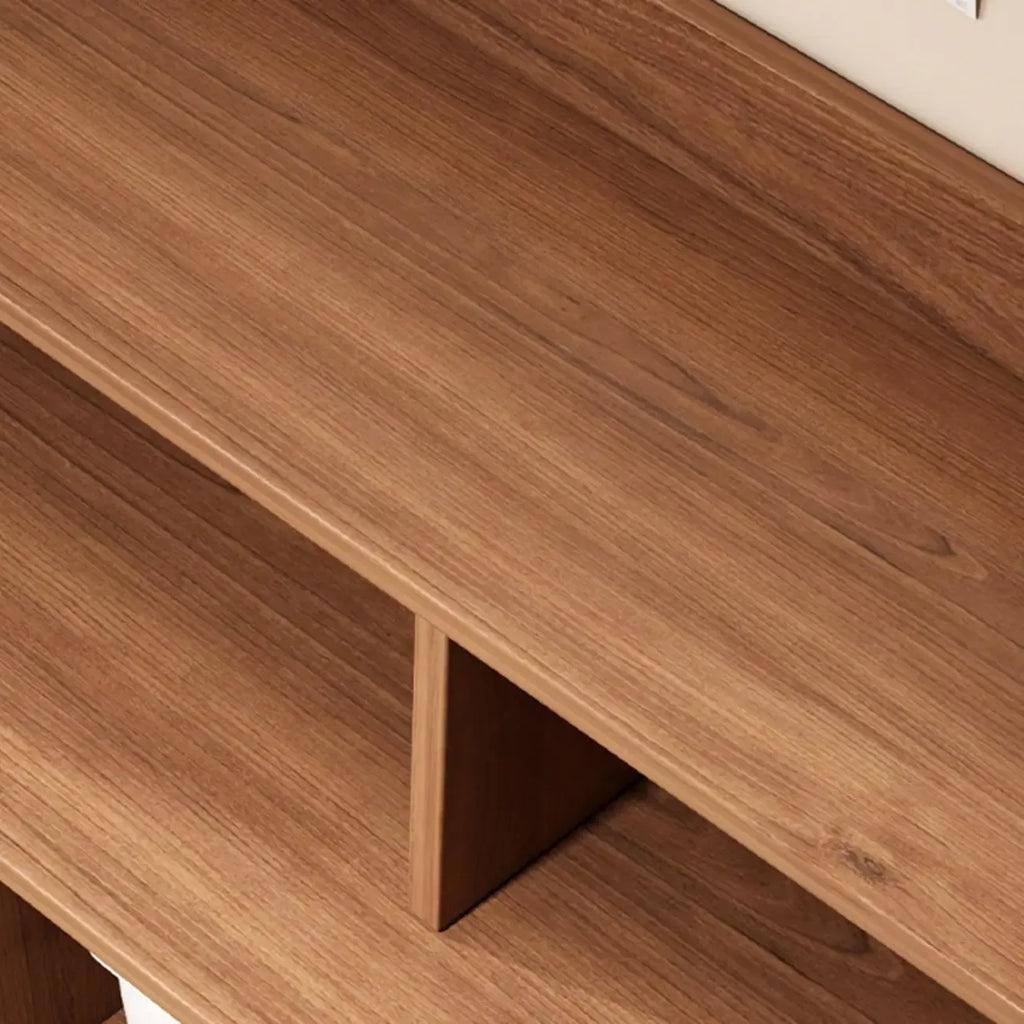 Modern Wood Sideboard with Sliding Doors & Drawers