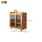 Modern Wood Sideboard with Sliding Doors & Drawers
