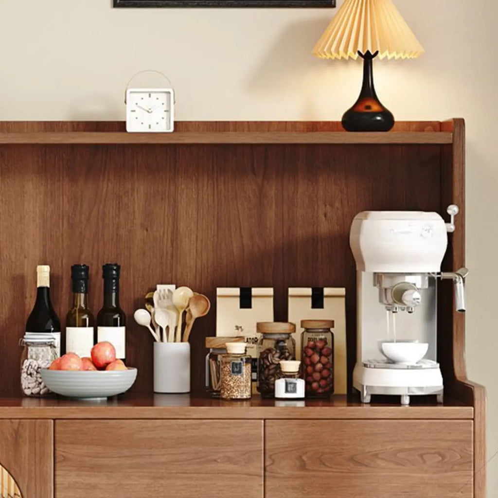 Modern Wood Buffet Storage Cabinet Sideboard